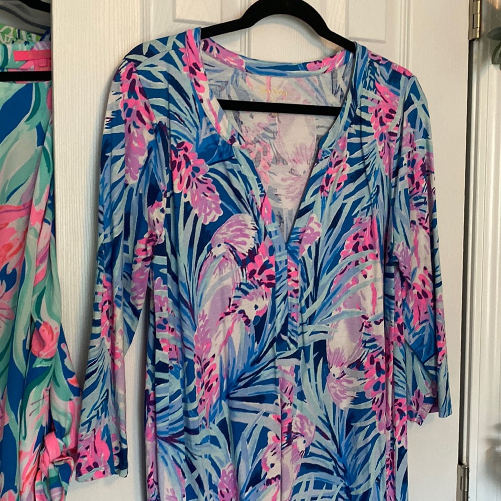 Lilly Pulitzer long sleeve shirt dress